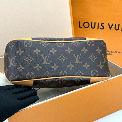 Classic Monogram Crescent Shoulder Bag
