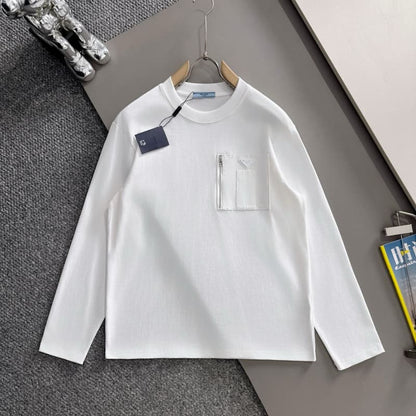 Streetwear Triangle Emblem Zip Sweatshirt