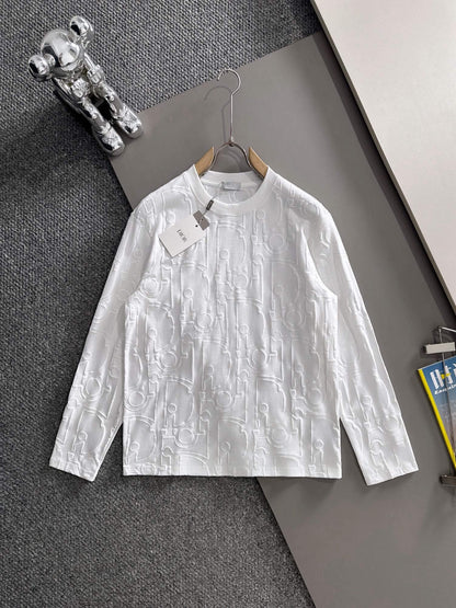 All-Over Distressed Pattern Sweatshirt