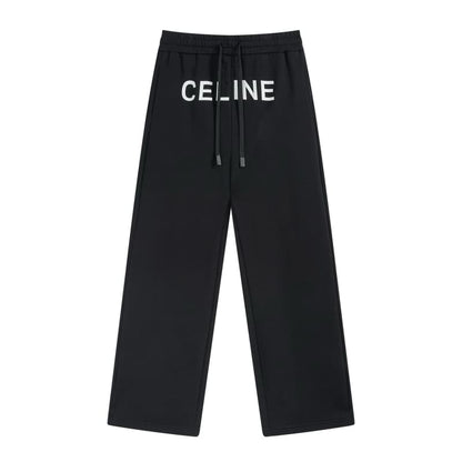 Casual Cotton Letter Print Pants