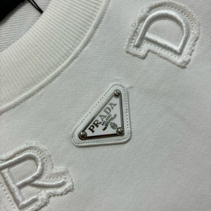 Classic Triangle Cotton Embroidery Sweatshirt