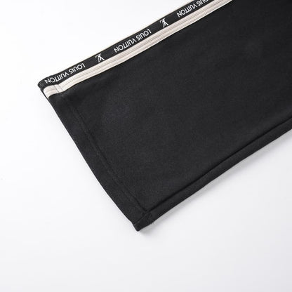 Embroidered Patch Tape Letter Pants