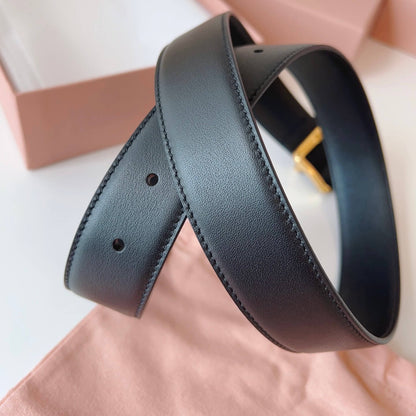 Vintage Minimalist Letter-Engraved Belt
