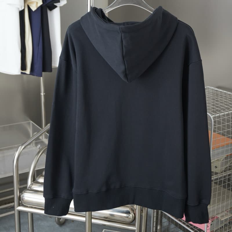 Classic Calf Leather Pocket Hoodie