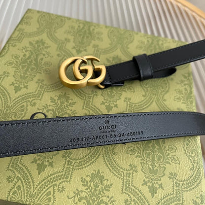 Classic Buckle Slim Belt
