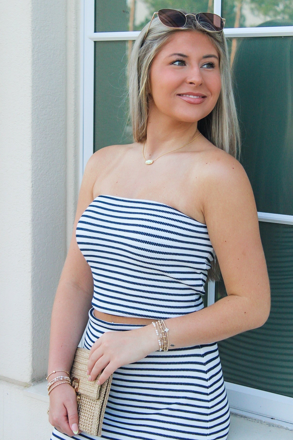 Z Supply: Caffari Stripe Tube Top - Eclipse