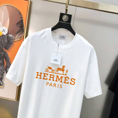 Orange Pattern Print T-Shirt