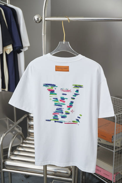 Letter Rainbow Rhinestone T-Shirt