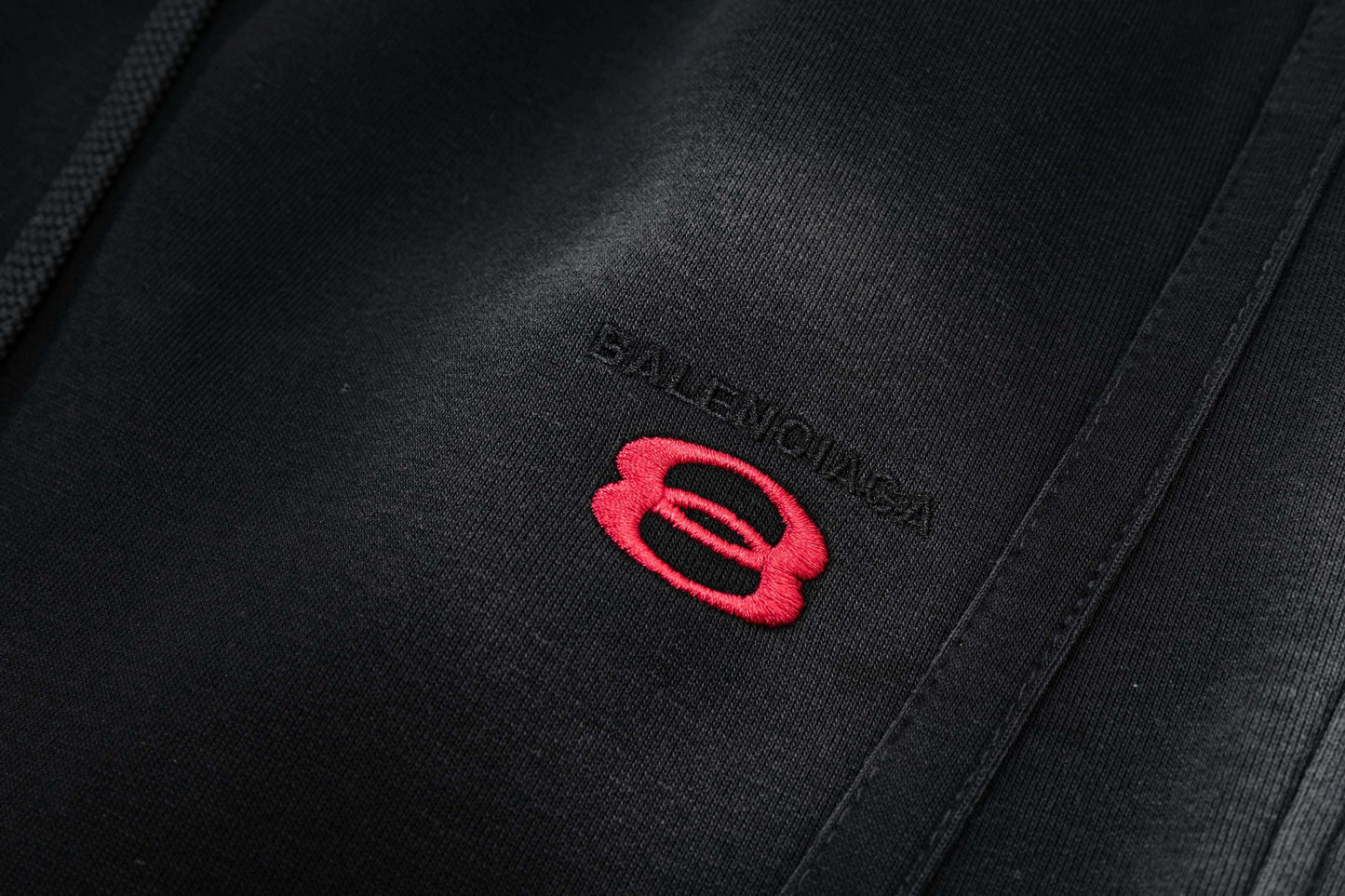 Red Circle Embroidered Pants