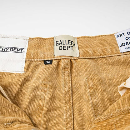 Yellow Graffiti Splash Paint Washed Denim Pants