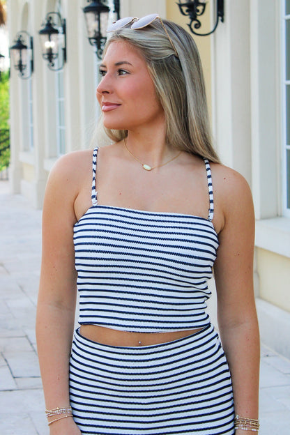 Z Supply: Caffari Stripe Tube Top - Eclipse