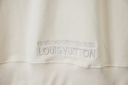 Embroidered Letter Half-Zip Sweatshirt