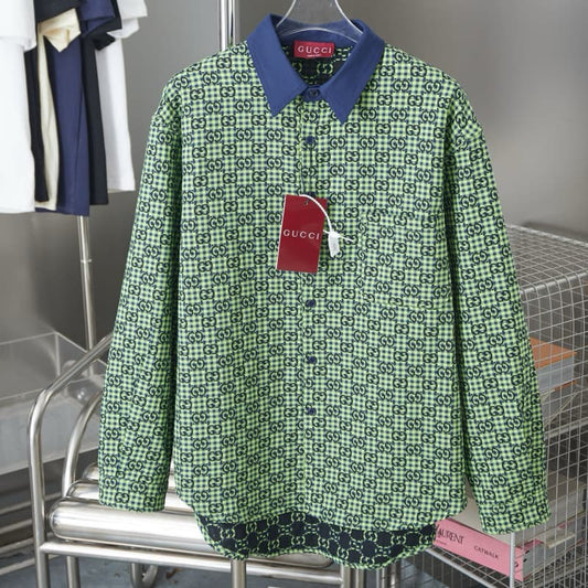 Small G Jacquard Linen-Cotton Jacket