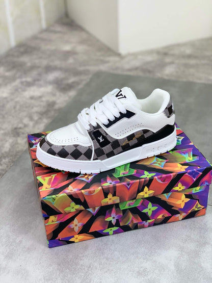 Latest Check Pattern Sneakers