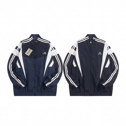 Colorblock Striped Jacket