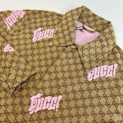Khaki and Pink Patchwork Embroidered Jacket