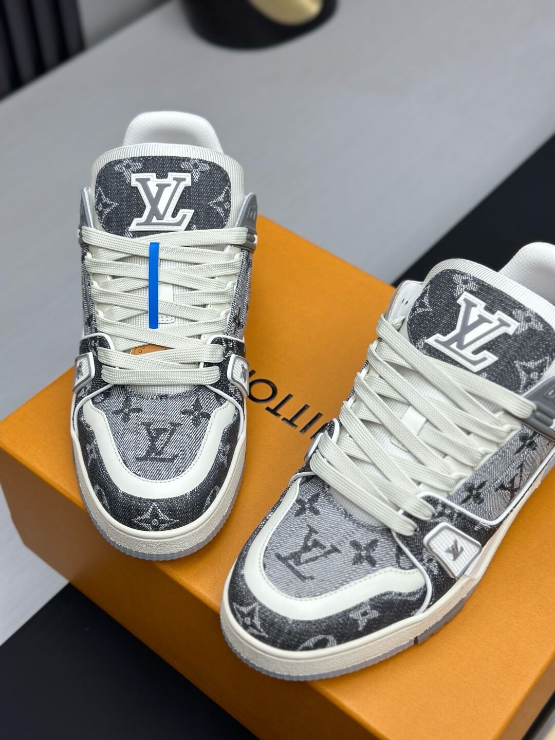 Gray All-Over Jacquard Sneaker