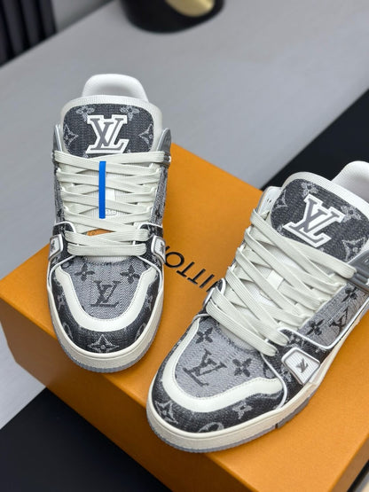 Gray All-Over Jacquard Sneaker