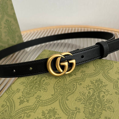 Classic Buckle Slim Belt