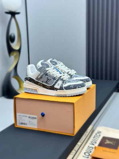 Gray All-Over Jacquard Sneaker