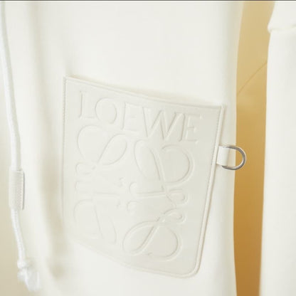 Classic Calf Leather Pocket Hoodie