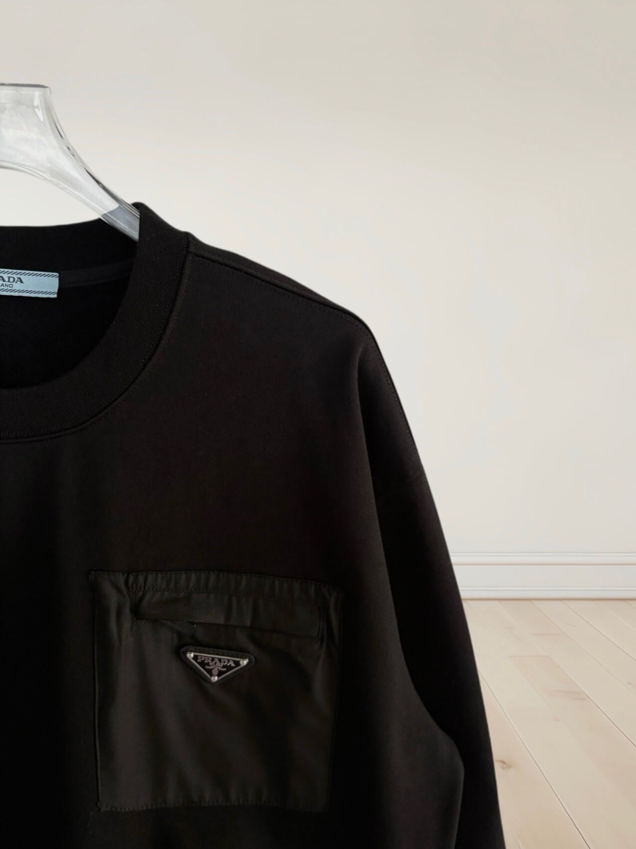 Triangle Zip-Front Sweatshirt