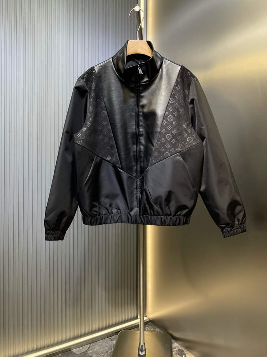 Top-Quality All-Over Printed Leather Jacket