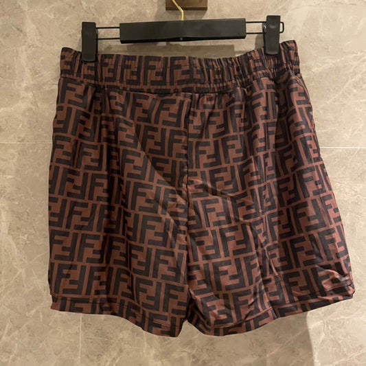 Letter F All-Over Print Swim Trunks