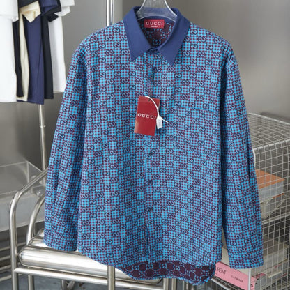Small G Jacquard Linen-Cotton Jacket