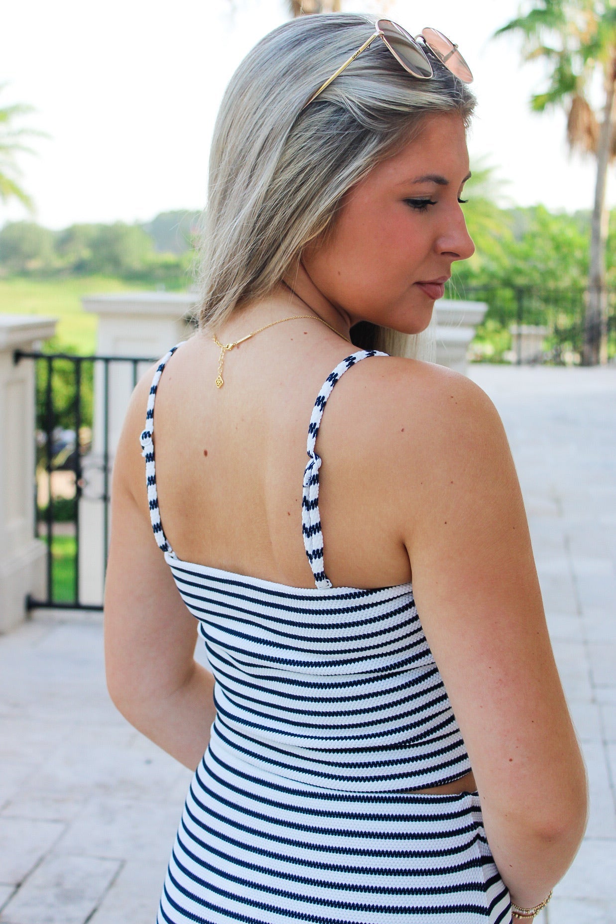 Z Supply: Caffari Stripe Tube Top - Eclipse