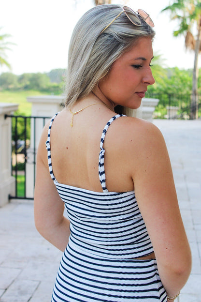 Z Supply: Caffari Stripe Tube Top - Eclipse