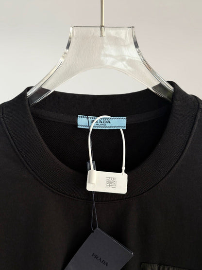Triangle Zip-Front Sweatshirt