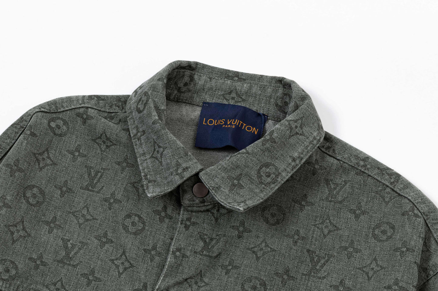 All-Over Jacquard Denim Sweatshirt