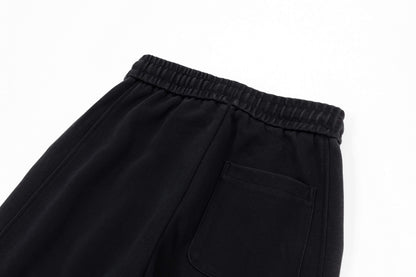 Red Circle Embroidered Pants