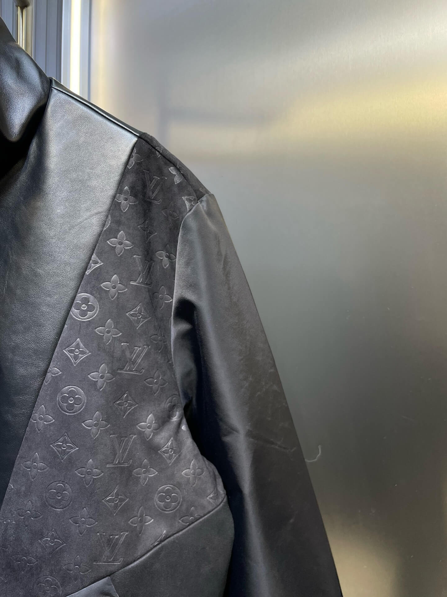 Top-Quality All-Over Printed Leather Jacket