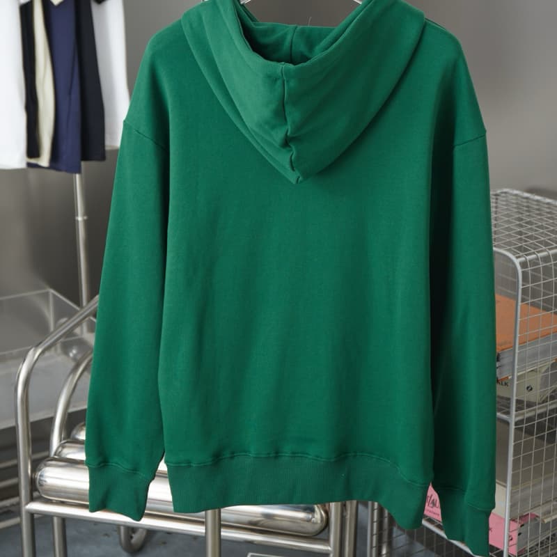 Classic Calf Leather Pocket Hoodie