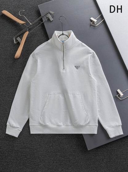 Stand Collar Zip Sweatshirt