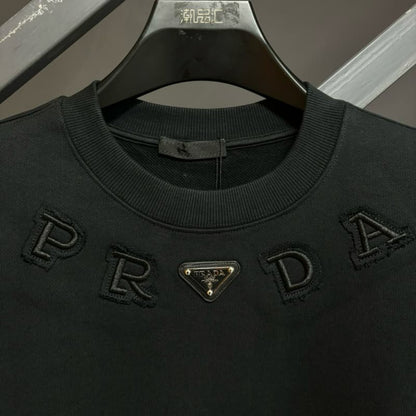 Classic Triangle Cotton Embroidery Sweatshirt