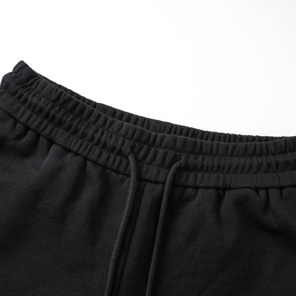 Letter Colorblock Embroidery Pants