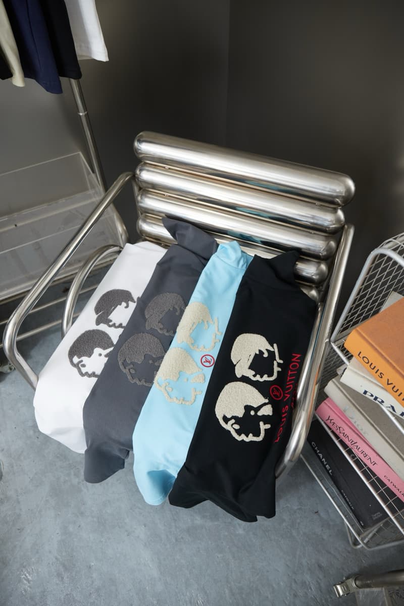 Letter & Head Towel Patch T-Shirt
