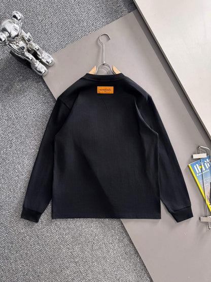 Plaid Pocket Zipper Sweatshirt