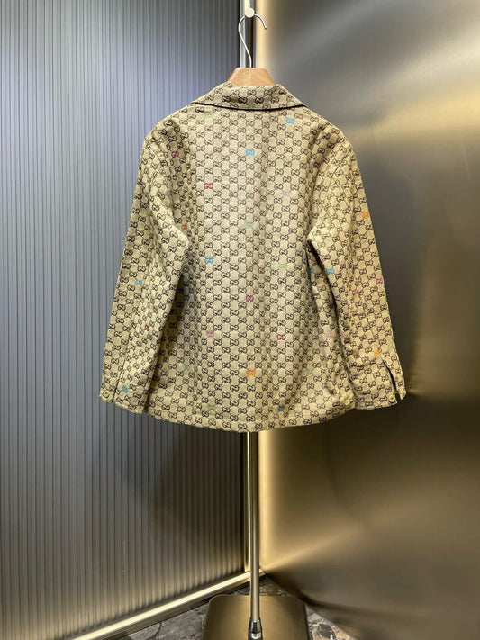 Dark Brown GG Canvas Jacket