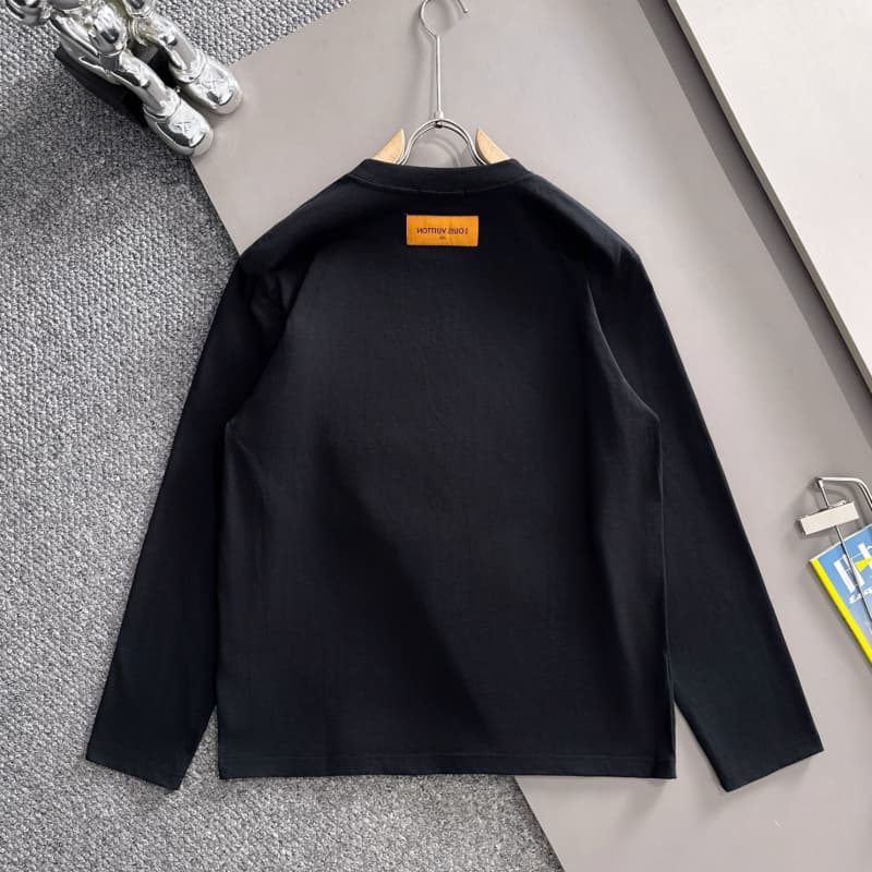 Embroidered Letter & Ink-Spray Graphic Sweatshirt