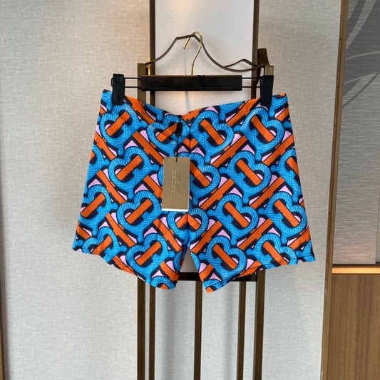 Colorful All-Over Print Swim Trunks