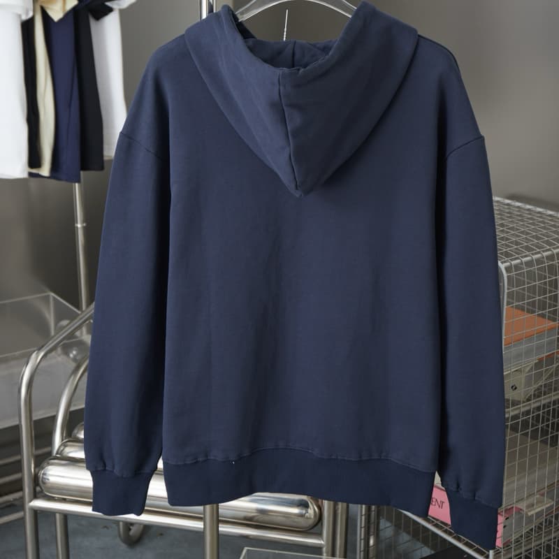 Classic Calf Leather Pocket Hoodie