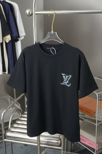 Letter Rainbow Rhinestone T-Shirt