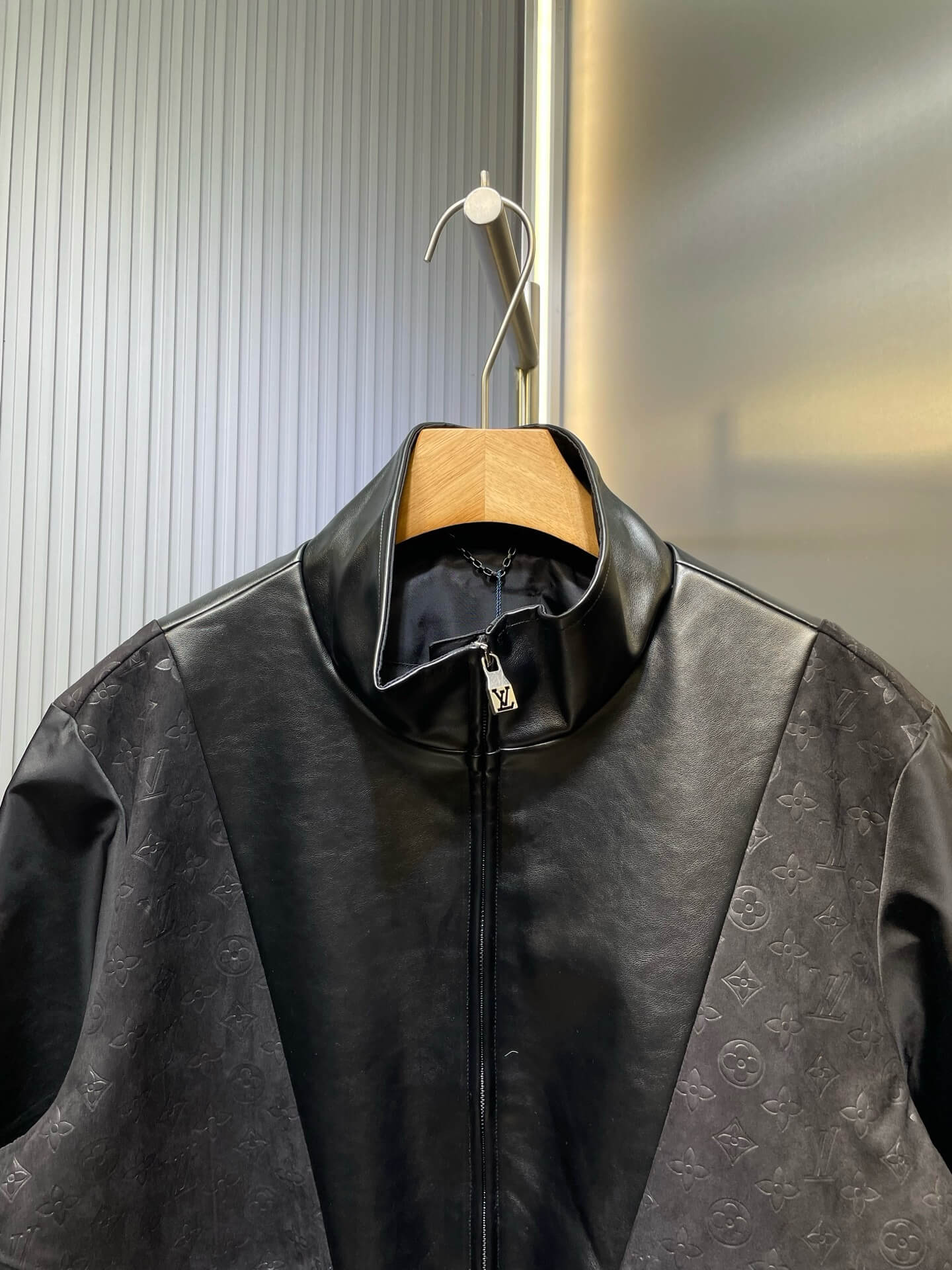 Top-Quality All-Over Printed Leather Jacket