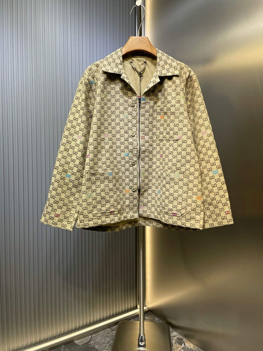 Dark Brown GG Canvas Jacket