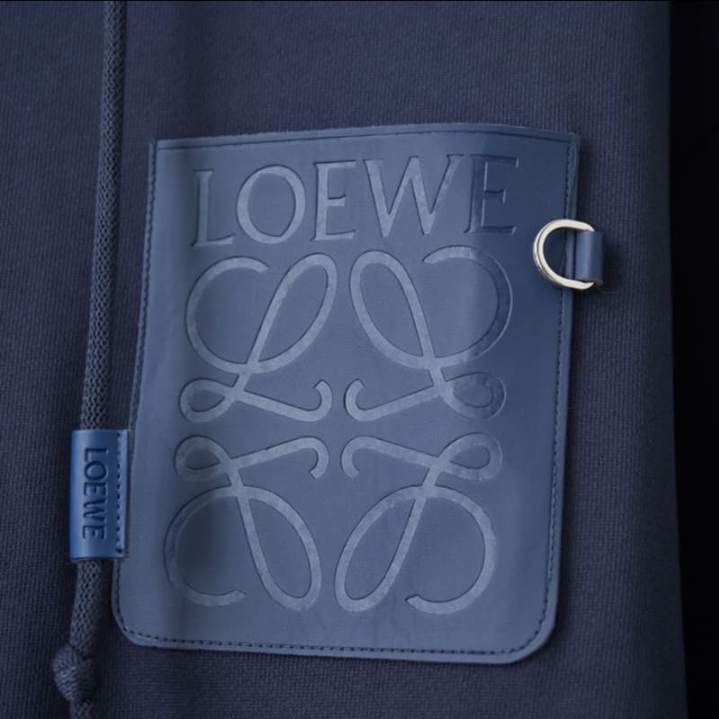 Classic Calf Leather Pocket Hoodie