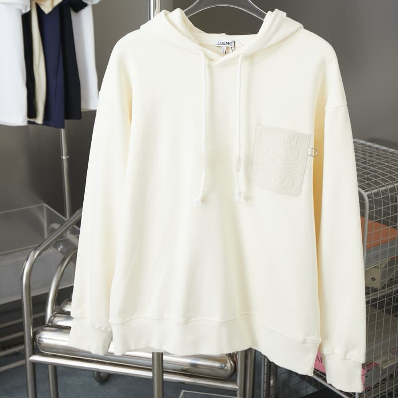 Classic Calf Leather Pocket Hoodie